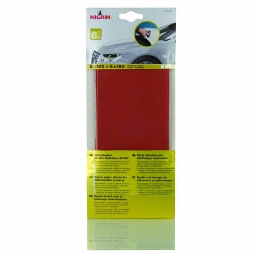 Nigrin Schleifpapier-Set 100/150 10-teilig