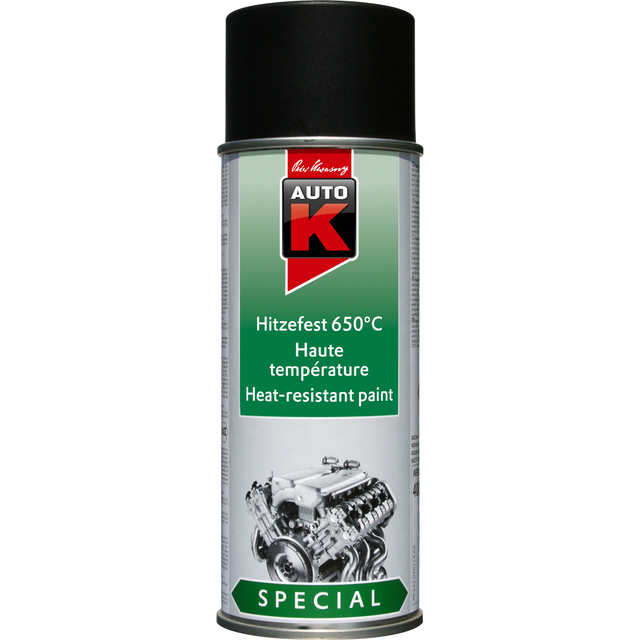 Auto K Auto-K Autolackspray Hitzefest 650°C schwarz 400 ml