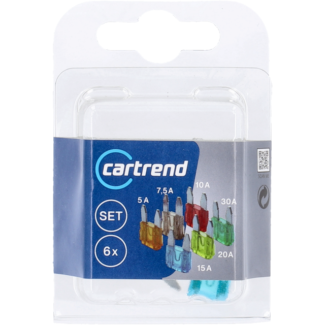 Cartrend Mini-Flachsicherungsset 6-teilig