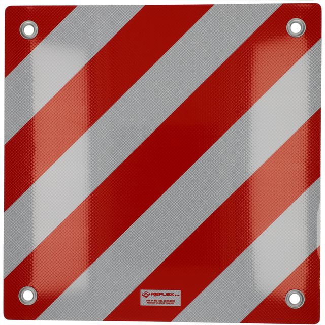 Cartrend Warntafel für Italien rot/weiß Metall 50 x 50 cm