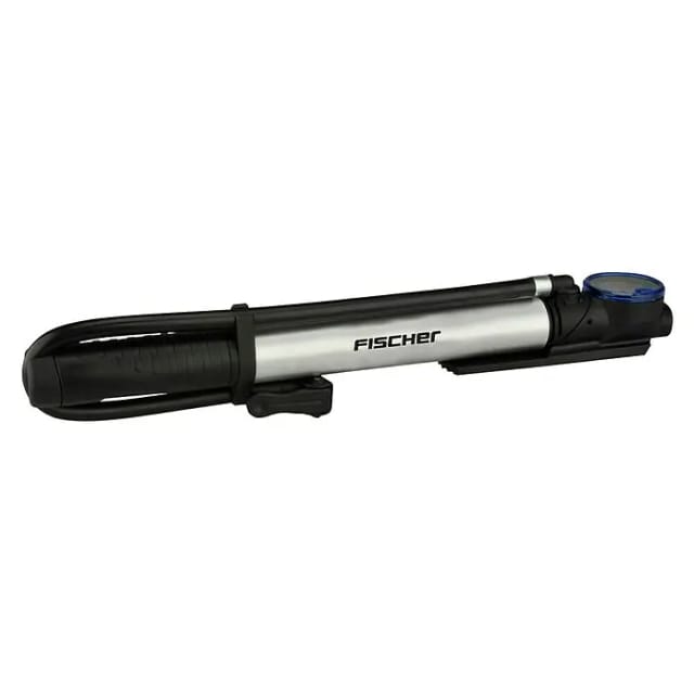 Fischer Fahrrad Mini Stand-/Handpumpe '2in1' Aluminium 27,5 cm 8 bar