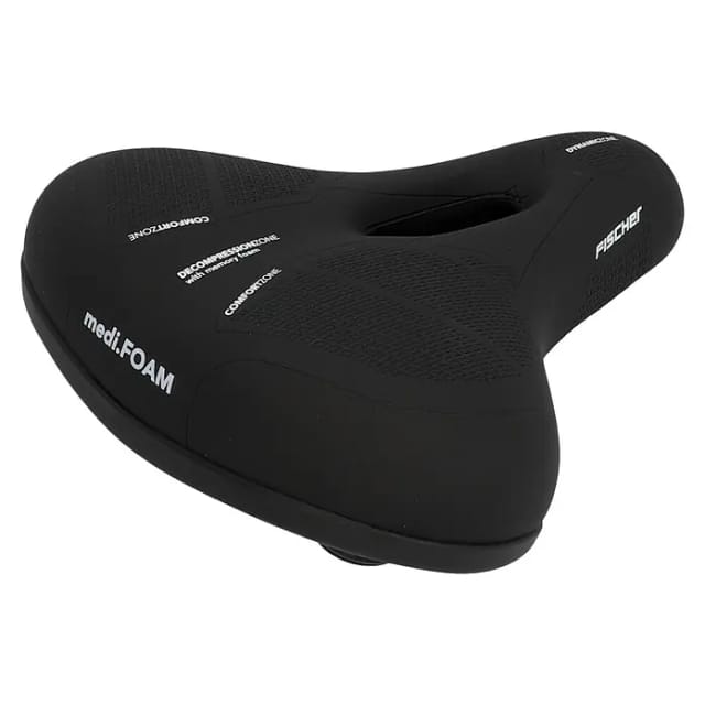 Fischer Fahrrad Fahrradsattel Touren 'Memory medi.Foam' schwarz