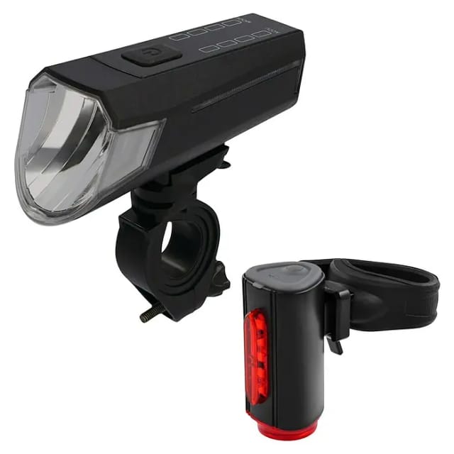 Fischer LED Beleuchtungs-Set 'Twin' Akku 80/40/20 Lux mit Lichtsensor