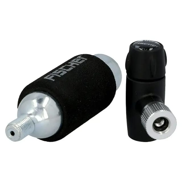 Fischer Fahrrad CO2-Luftpumpe Aluminium 8 bar
