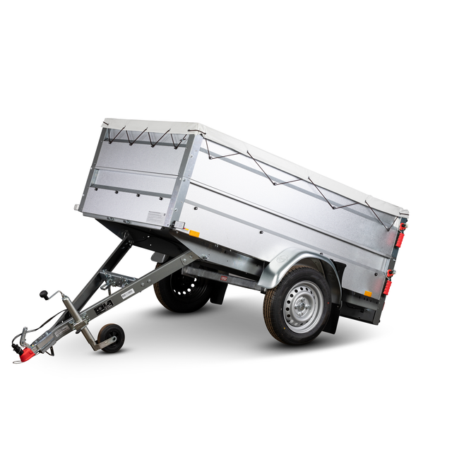 Stema PKW-Anhänger 'Basic Plus 750' ungebremst 750 kg mit Bordwandaufsatz und Kippdeichsel