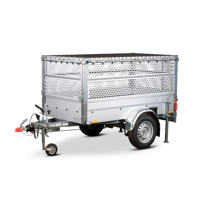 Stema PKW-Anhänger 'Basic Plus 850' gebremst 850 kg mit Gitteraufsatz