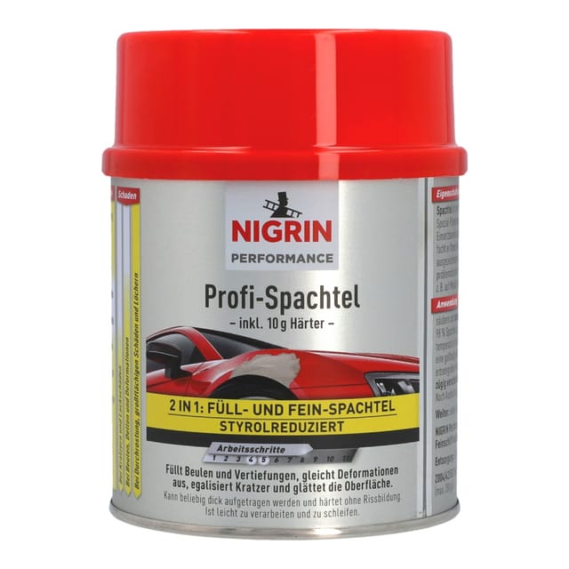 Nigrin Profi-Spachtel 490g inkl. 10g Härter