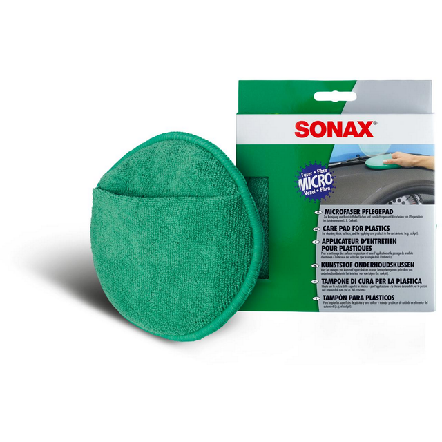 Sonax Microfaser-Pflegepad grün
