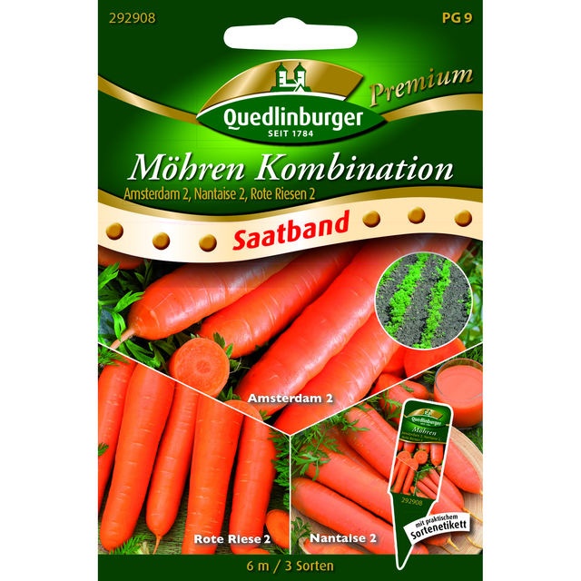 Quedlinburger Premium Moehre 'früh mittel spät', Saatband