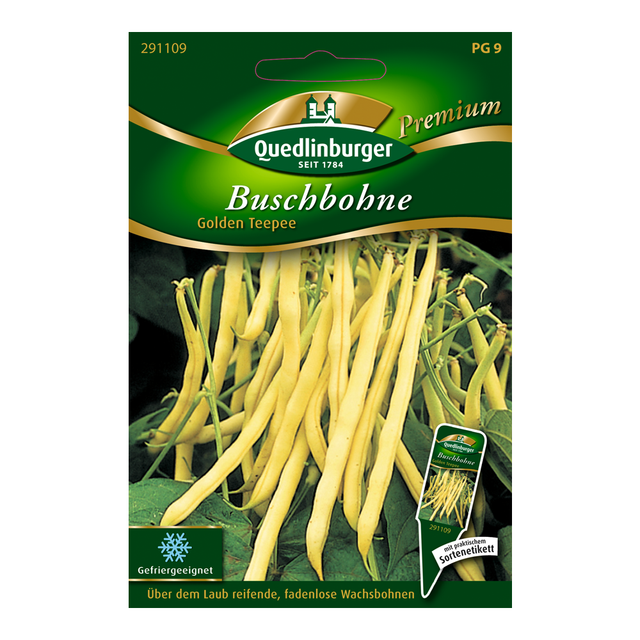 Quedlinburger Buschbohne "Golden Teepee