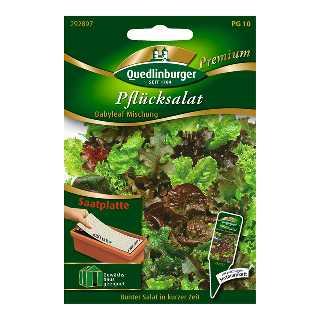 Quedlinburger Pflücksalatmischung "Babyleaf" Saatplatte