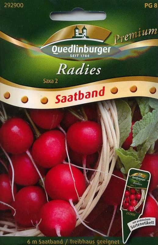 Quedlinburger Radies "Saxa 2" Saatband