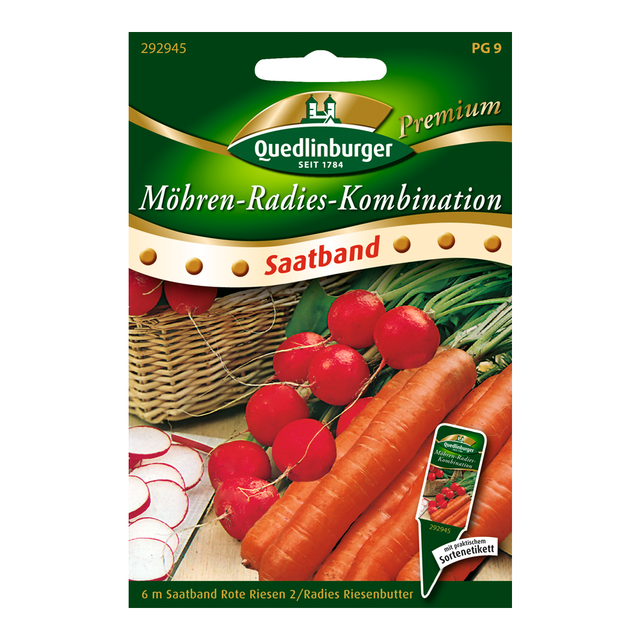 Quedlinburger Möhren-Radies-Kombination "Rote Riesen 2", "Riesenbutter