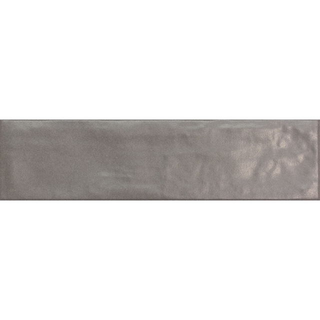 Wandfliese 'Tempo' grau matt 6,5 x 25 cm
