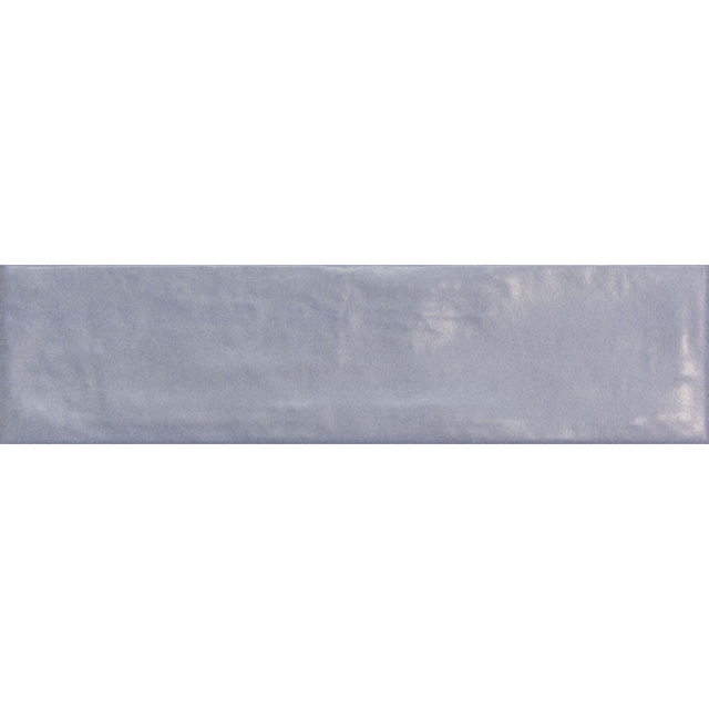 Wandfliese 'Tempo' blau matt 6,5 x 25 cm