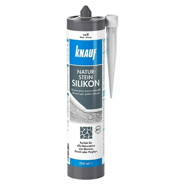 Knauf Naturstein-Silikon weiß 300 ml