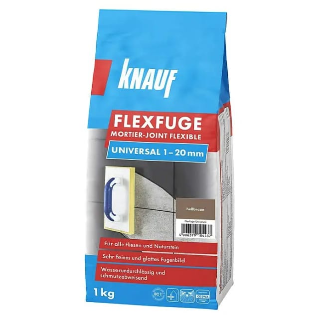 Knauf Flexfuge 'Universal' hellbraun 1 kg
