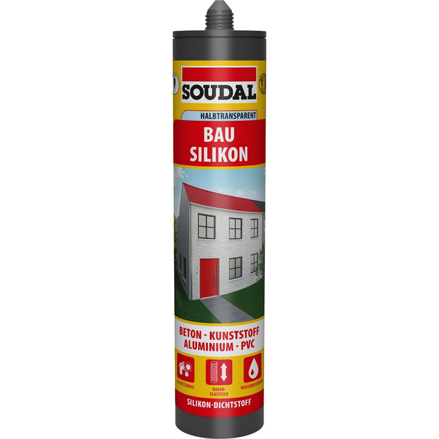 Soudal Bau-Silikon halbtransparent 300 ml