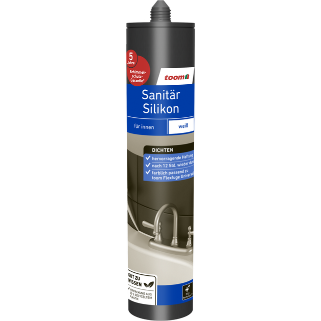 toom Sanitärsilikon weiß 310 ml