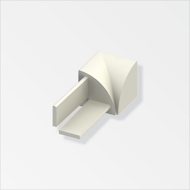alfer Viertelkreis-Innenecken weiss 0,8 cm 4 Stück