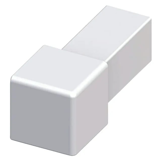 alfer Fliesenecke quadratisch silbern 1 cm
