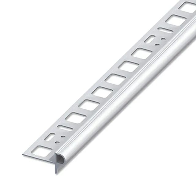 alfer Treppenkanten-Profil 'Florentiner' Aluminium silbern 10 x 2500 mm