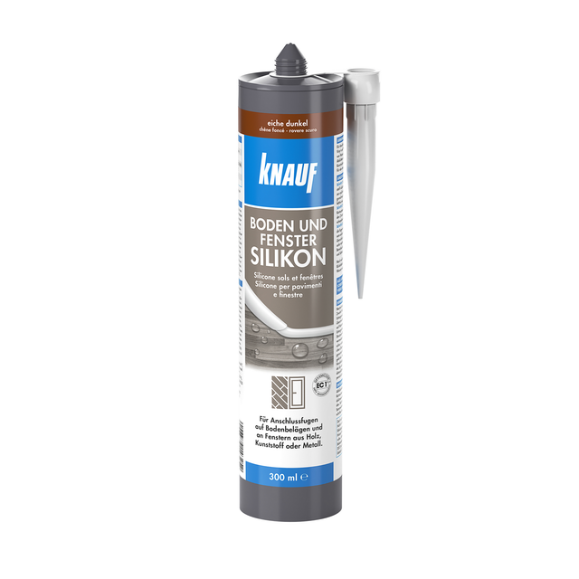 Knauf Boden- und Fenster Silikon eiche-dunkel 300 ml