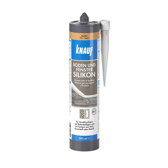 Knauf Boden- und Fenster Silikon buchefarben 300 ml