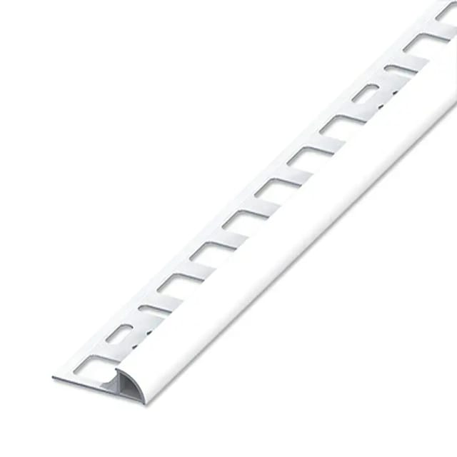 alfer Viertelkreisprofil Aluminium weiß, Breite 10 mm