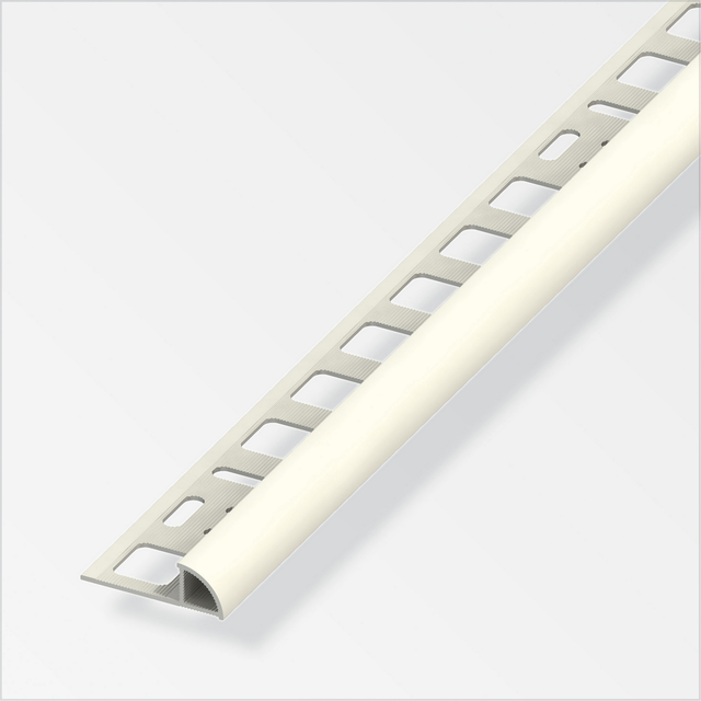 alfer PVC-Viertelkreisprofil weiß 2500 x 19,5 mm