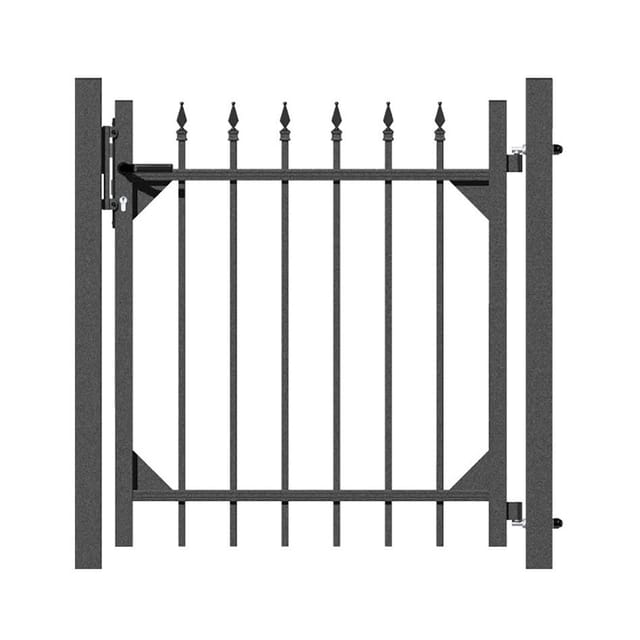 Alberts Einzeltor 'Chaussee' ohne Pfosten Aluminium 100 x 120 cm anthrazit