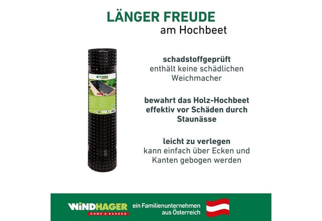 Windhager Hochbeet-Noppenfolie 90 x 650 cm