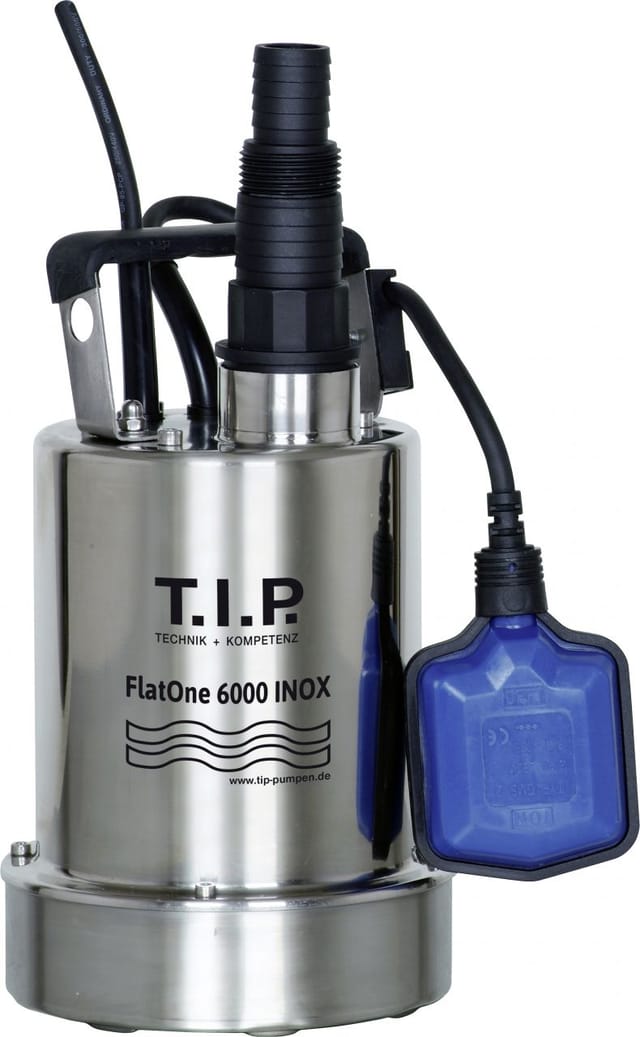 T.I.P. Poolentleerungspumpe 'FlatOne 6000 INOX' 6000 l/h