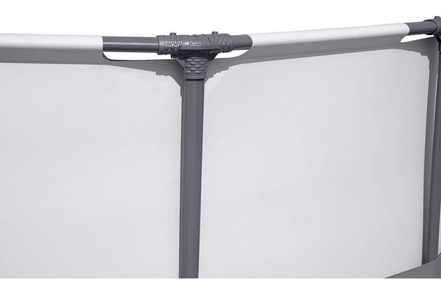 Bestway Aufstellpool 'Steel Pro MAX' Komplett-Set, grau rund Ø 427 x 107 cm