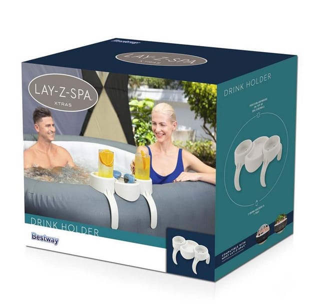 Bestway Getränkehalter-Set 'Lay-Z-Spa' weiß 35 x 23,2 x 20,5 cm