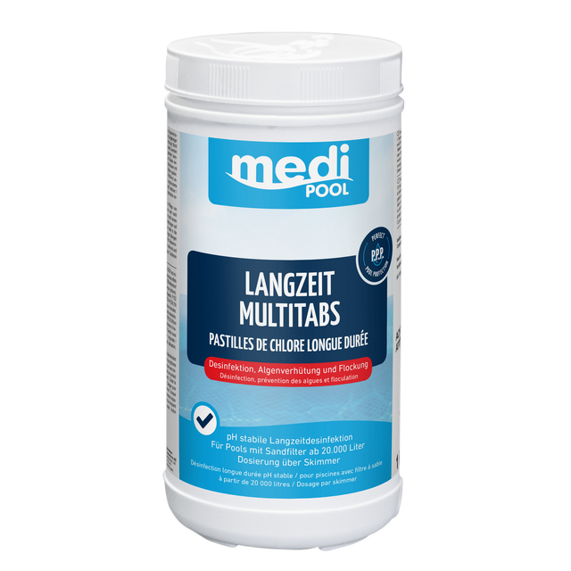 mediPOOL Langzeit-Multitabs 1 kg, für die Poolpflege