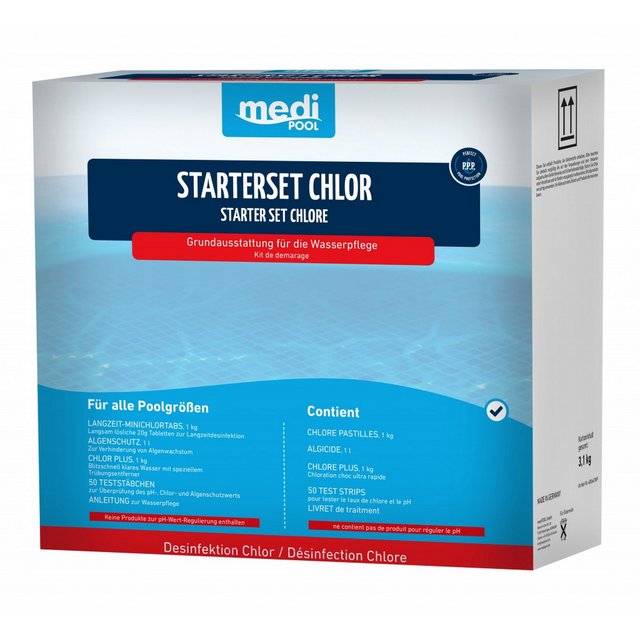 mediPOOL Starter-Set Chlor 3,1 kg, 4-teilig