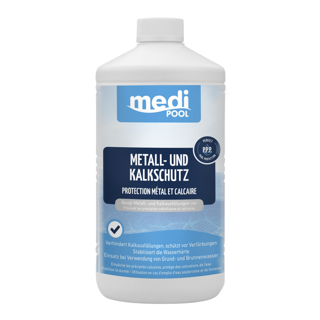 mediPOOL Metall- und Kalkschutz 1 Liter, für die Poolpflege