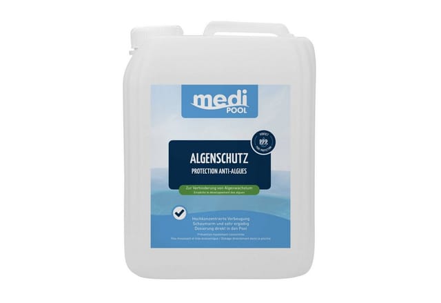 mediPOOL Algenschutz schaumarm 5 Liter hochkonzentriert, für die Poolpflege