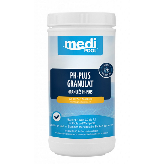 mediPOOL pH-Plus Granulat 1 kg, für die Poolpflege