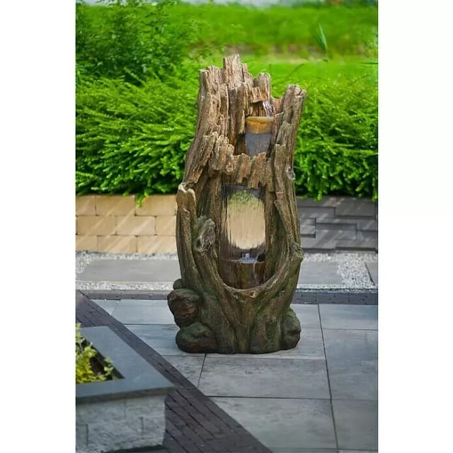 Ubbink Gartenbrunnen mit Wasserfall 'Cerda' braun 48 x 150 x 71 cm