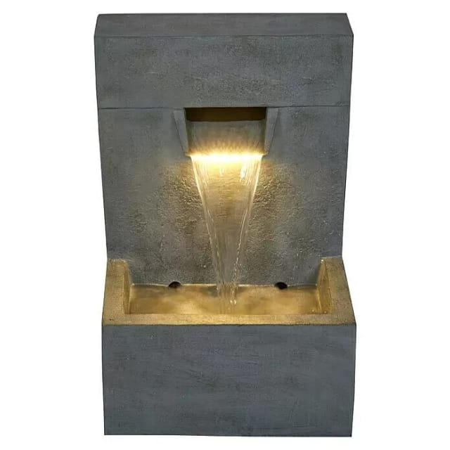 Ubbink Wasserfall 'Posada' mit LED-Beleuchtung 40 x 61 x 61 cm