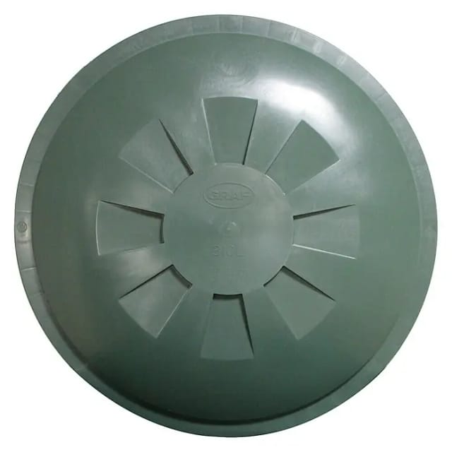 GARANTIA Deckel für Regentonne grün 310 l Ø 80 cm