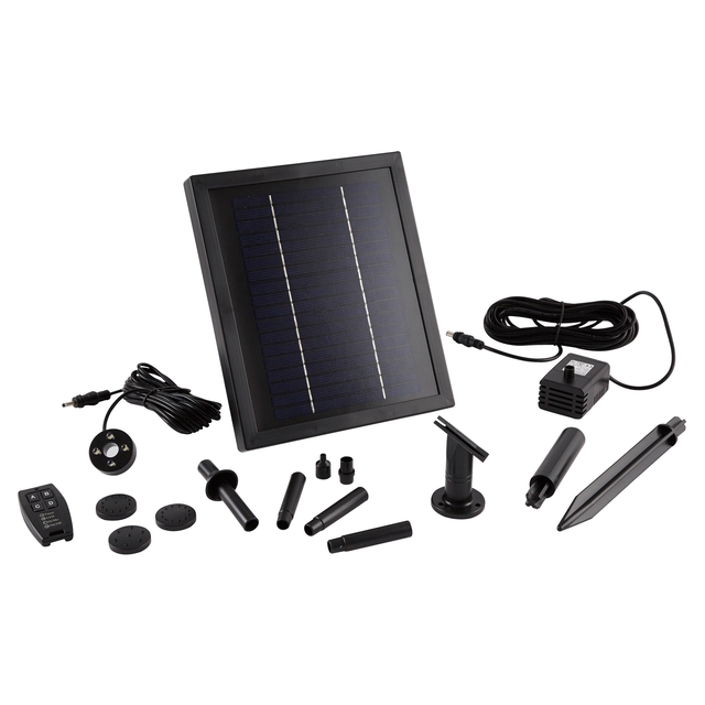Pontec Solar-Wasserspielpumpen-Set mit Akku