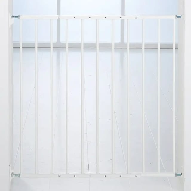 Treppenschutzgitter weiß 62,5-106,8 x 72 cm