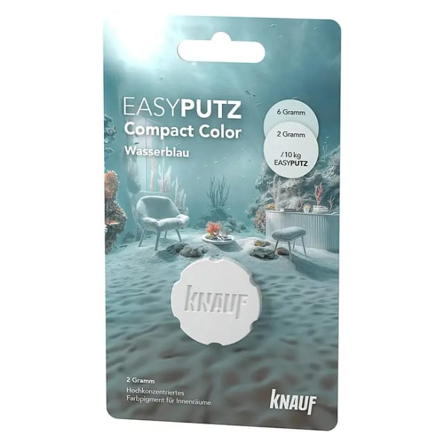 Knauf Farbpulver 'Compact Color' wasserblau 2 g