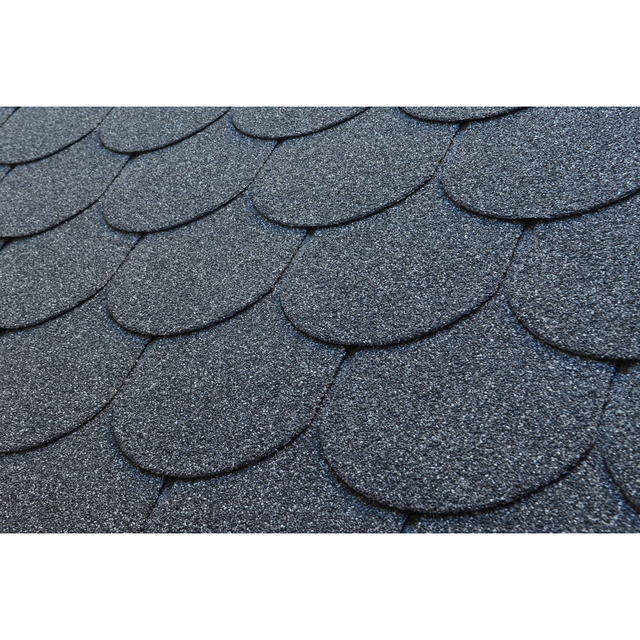 Charvat Bitumen-Biberschindeln schwarz 33,3 x 100 cm