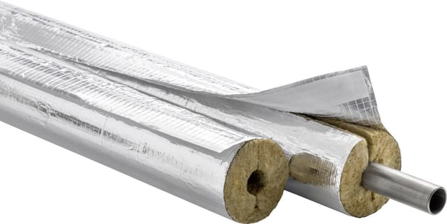 CLIMATUBE® Rohrisolierung 'Wool' Steinwolle Ø 22/20 mm Dämmstärke selbstklebend, 1 m