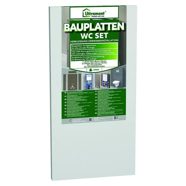 Ultrament Bauplatten-WC-Set 'Do it' 2 cm 4-teilig