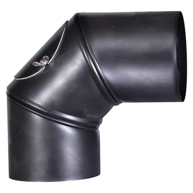 Firefix Rauchrohrbogen blau/schwarz Ø 120 mm